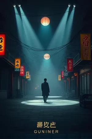 《机甲校尉》竖版封面：沙场上人形机甲与落日